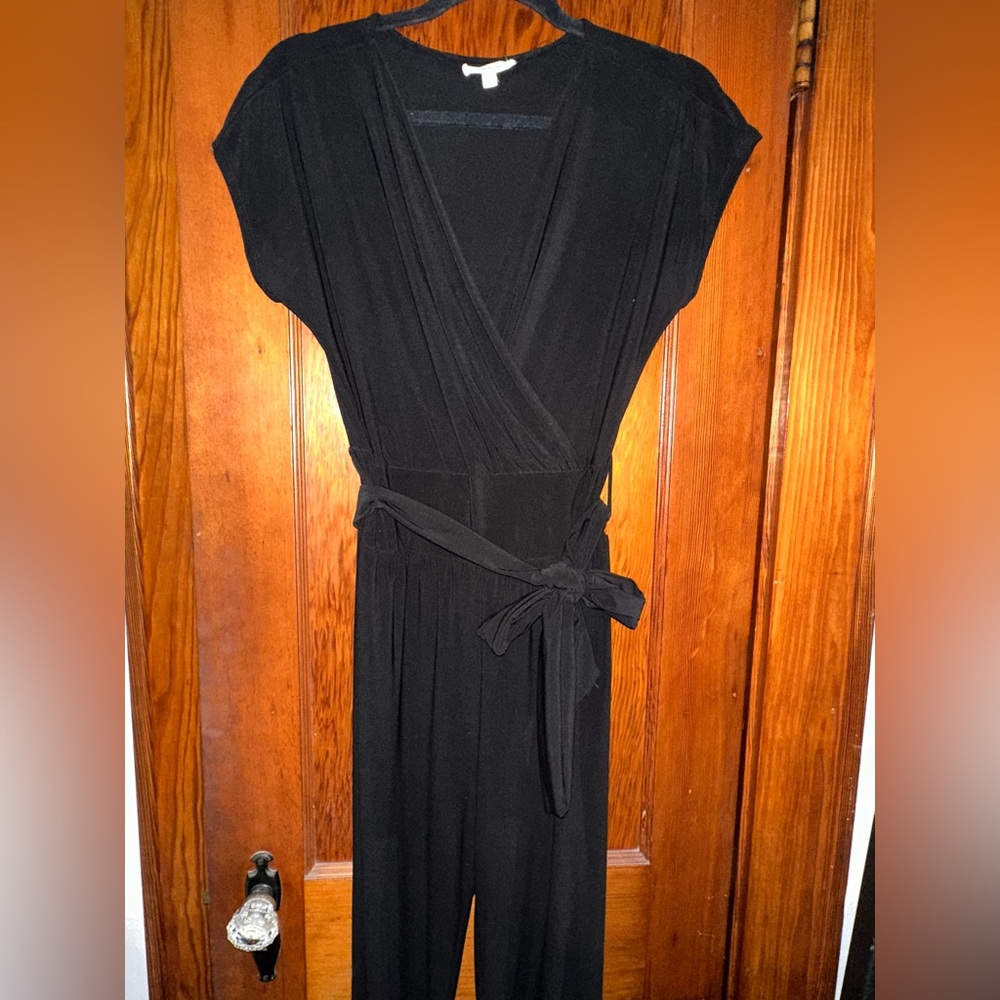 Black Jumpsuit with Tie Waist